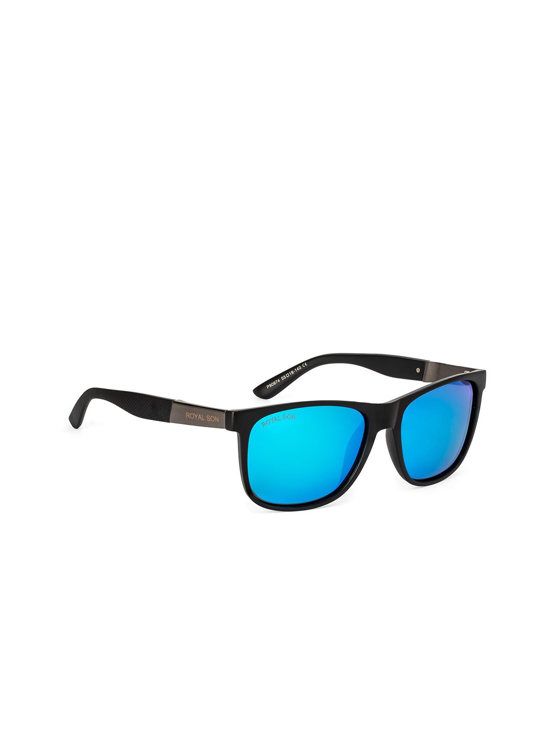 ROYAL SON Unisex Blue Polarised & UV Protected  Wayfarer Sunglasses CHI00121-C3 Price in India