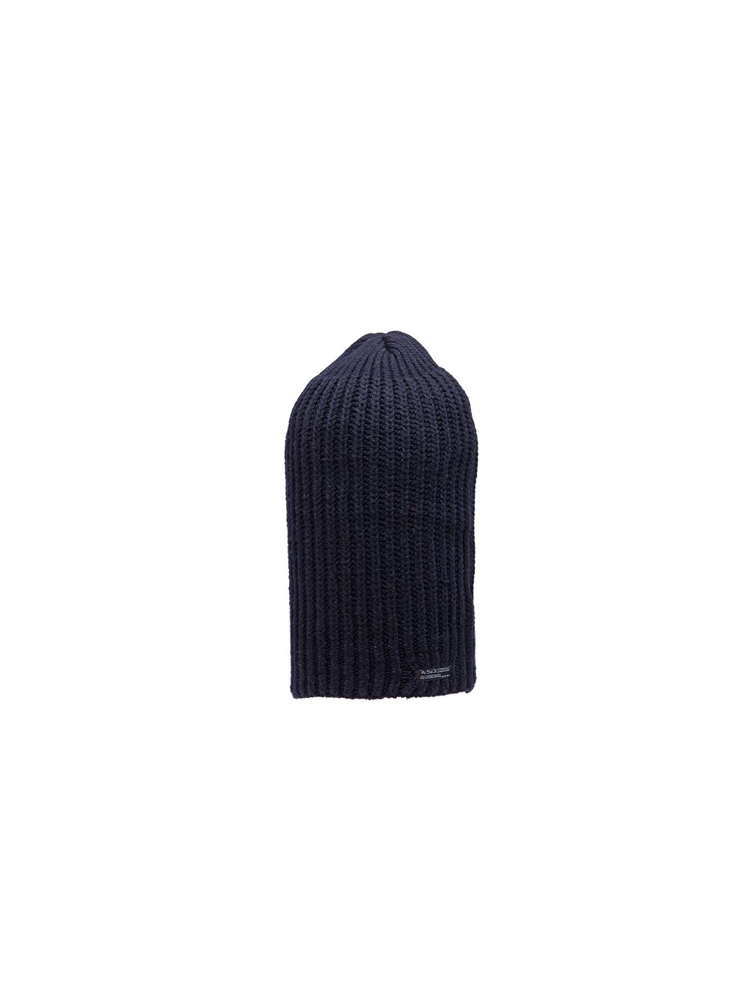 513 Women Navy Blue Self Design Knitted Beanie Price in India