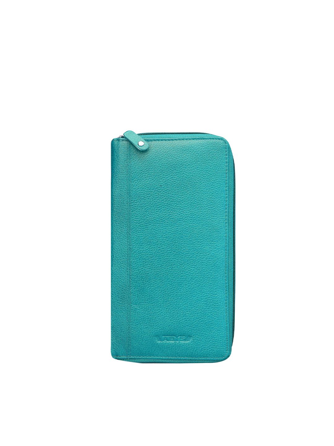 ABYS Unisex Teal Textured Leather Passport Holder Price in India