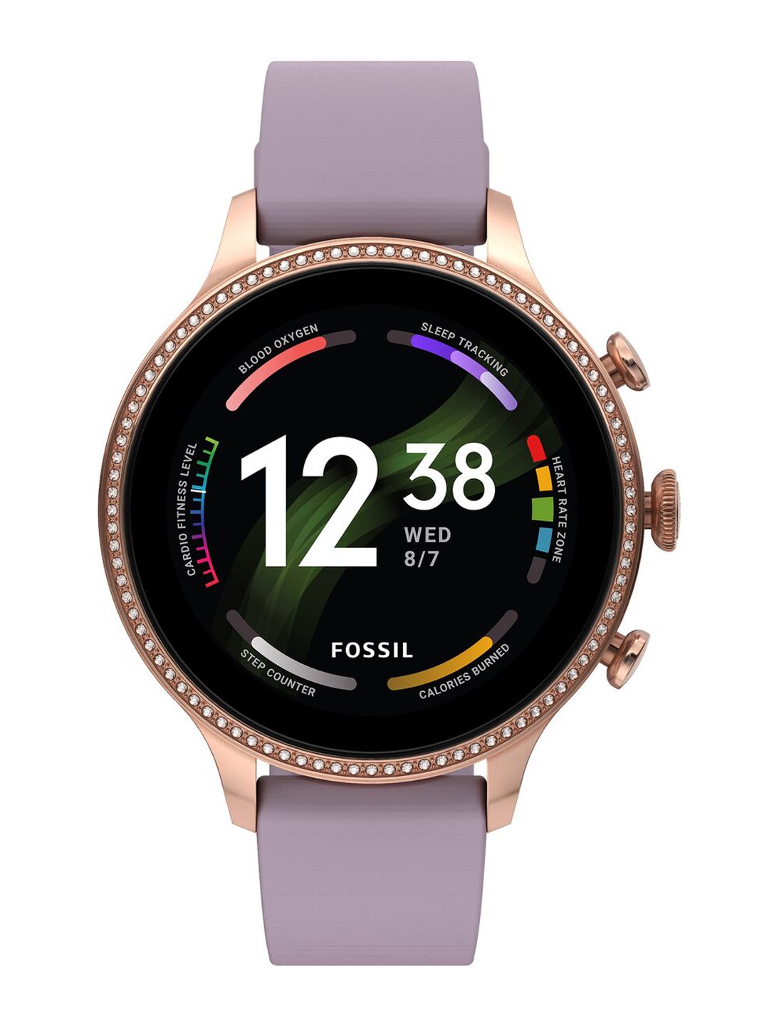 Fossil Women Purple & Gold-Toned GEN 6 Smartwatch FTW6080 Price in India