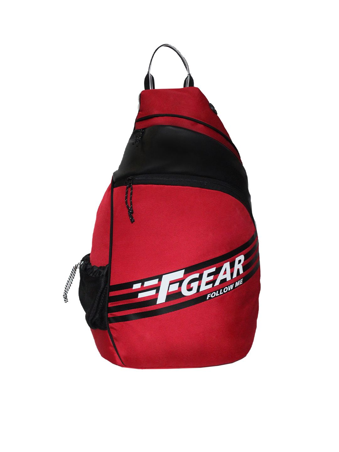 F Gear Unisex Red & Black Backpack Price in India