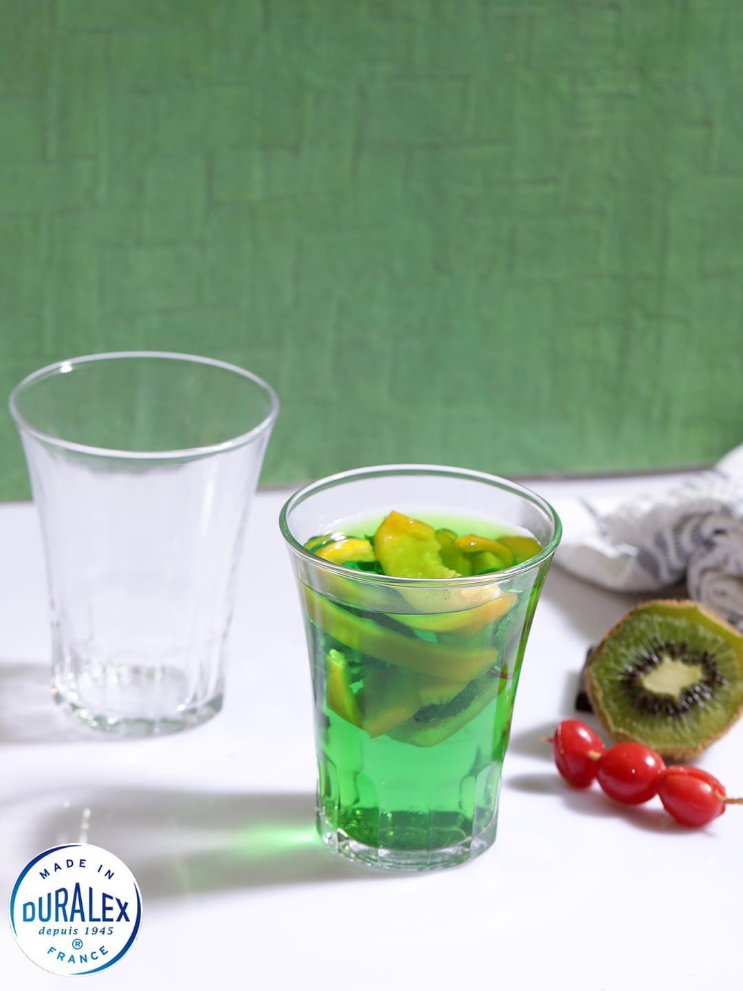 DURALEX Transparent Set of 4 Solid Juice Glasses - 210 ml Price in India