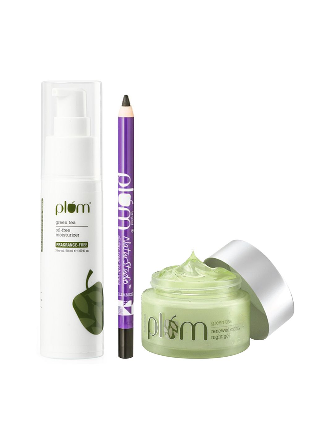 Plum Plum Set of Kajal - Night Gel & Face Moisturizer