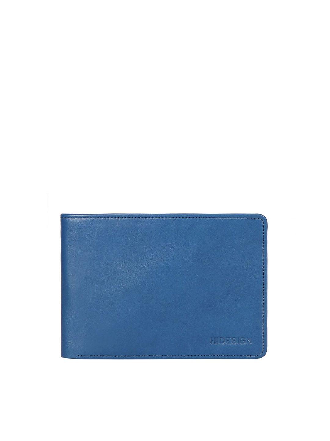 Hidesign Women Blue Leather Two Fold Wallet Price in India