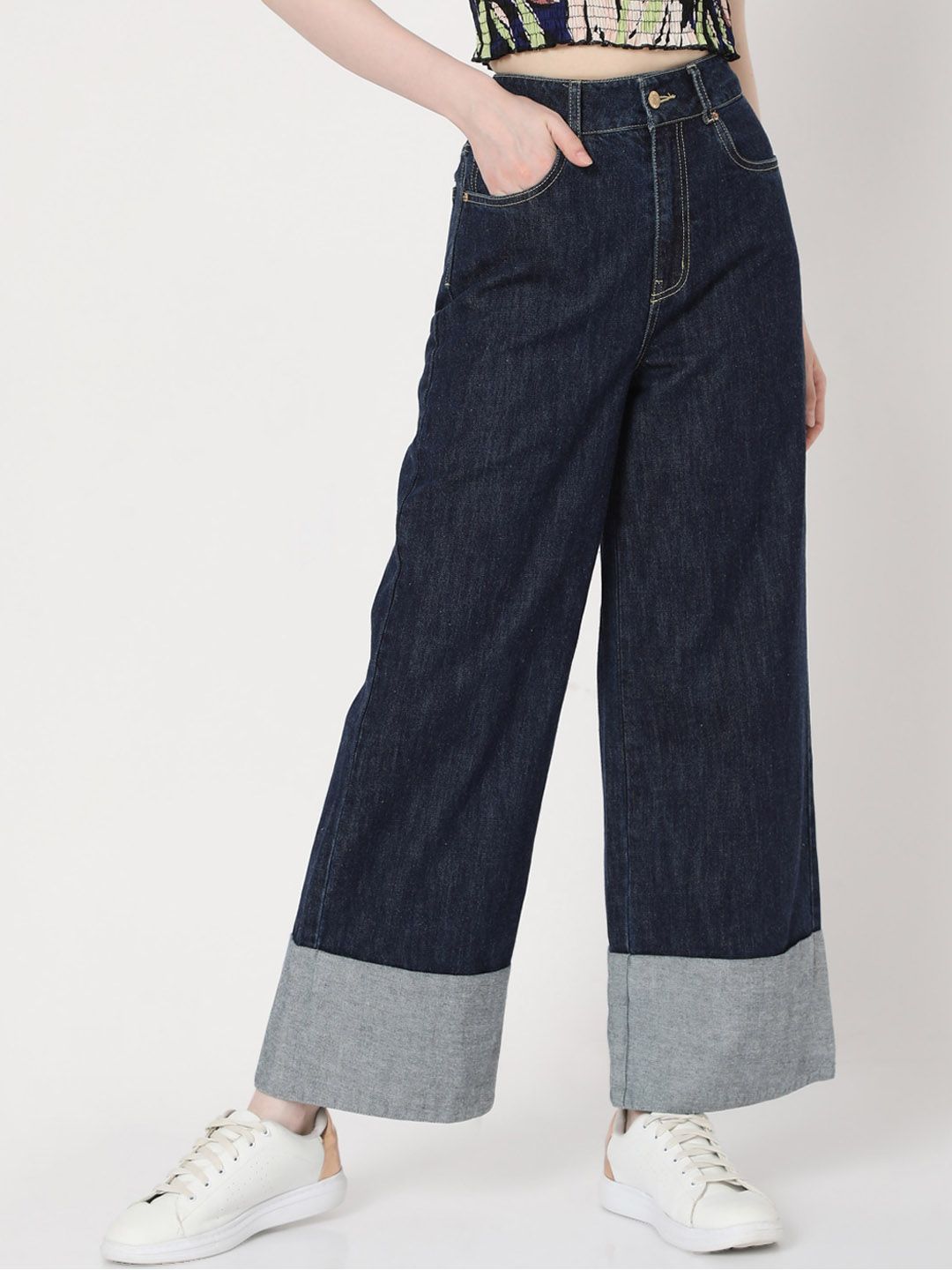 Vero Moda Women Blue Slim Fit High-Rise Jeans Price in India