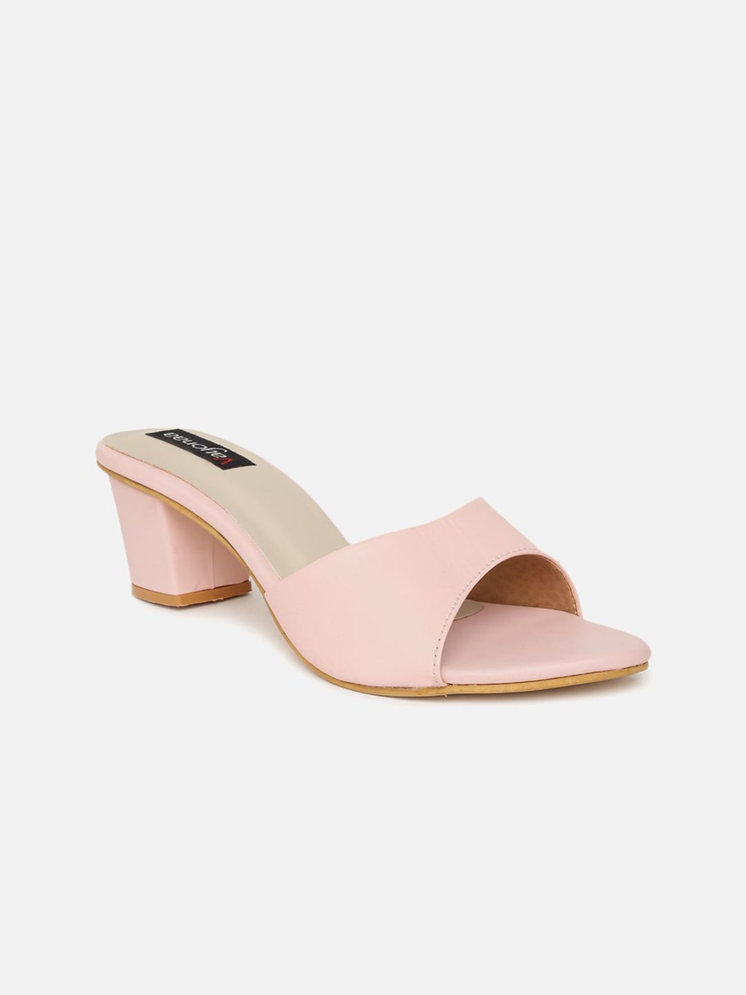 VAYONAA Pink PU Block Sandals Price in India