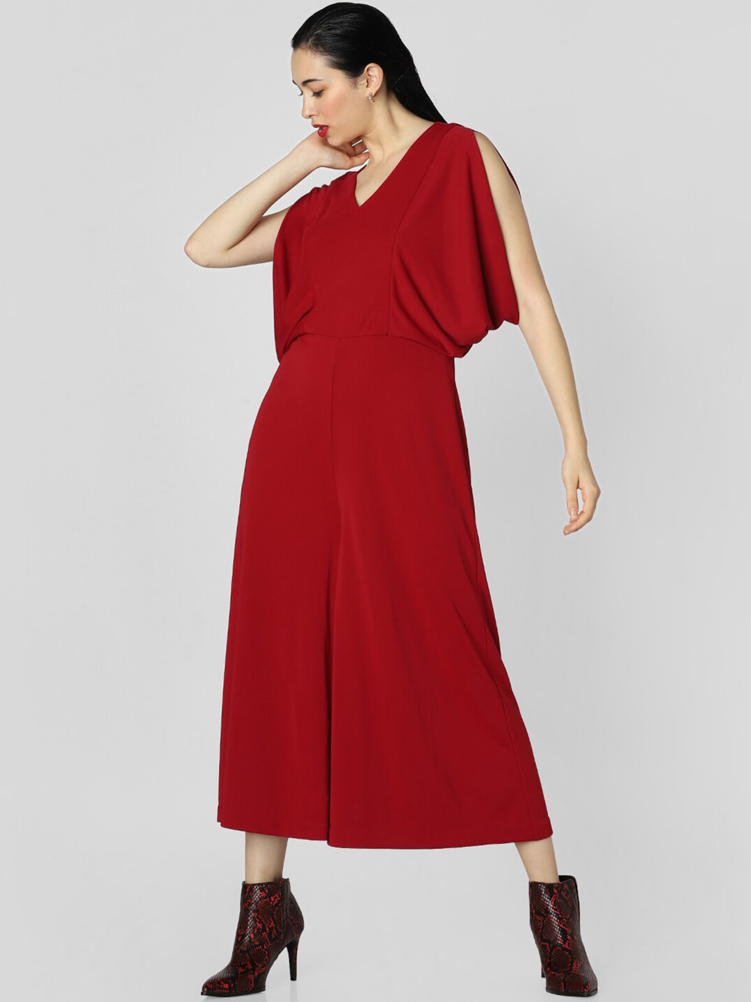 Vero Moda Red Culotte Jumpsuit Price in India