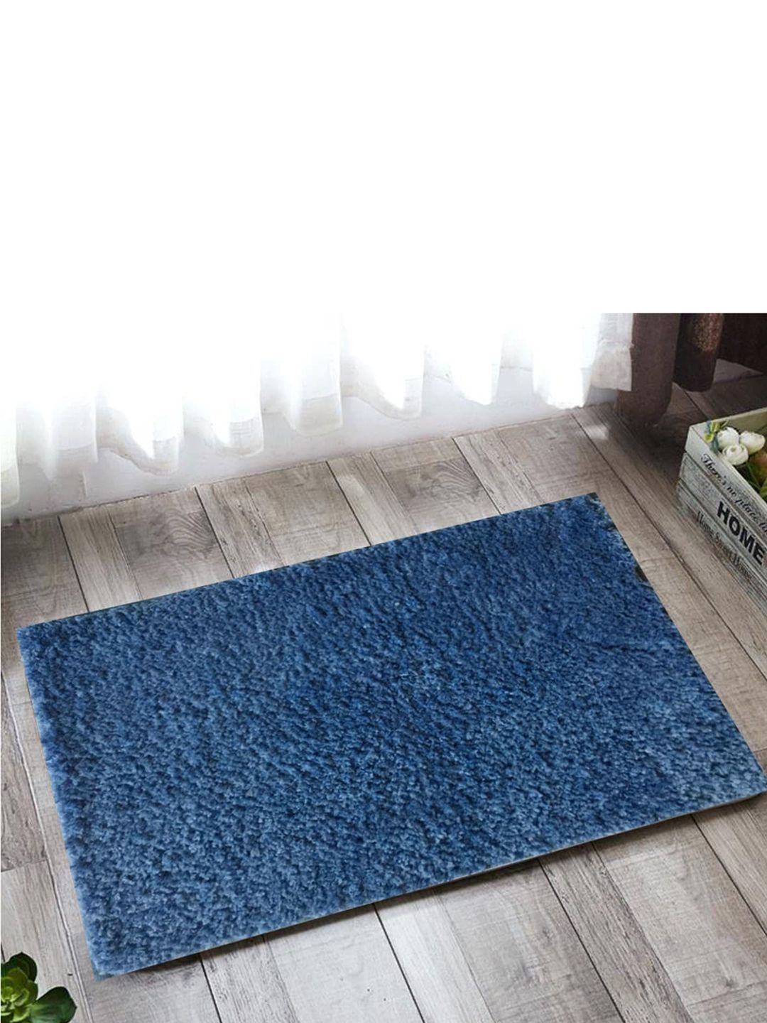 Lushomes Blue Thick & Fluffy 1800 GSM Bathmat Price in India