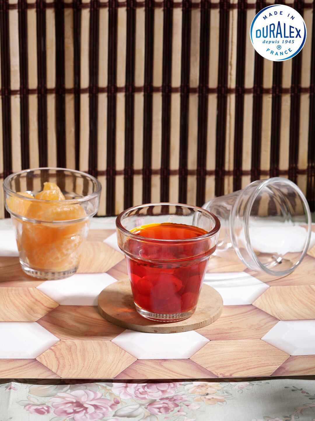 Duralex 6 Pcs Arme Clear Verrine Transparent Glass Tumblers Price in India