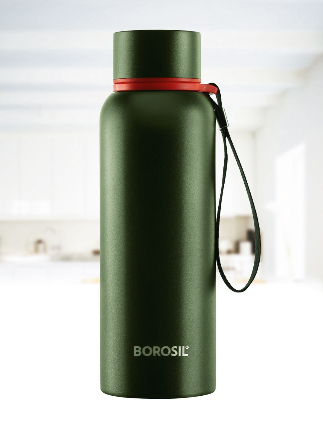 BOROSIL Hydra Trek Green Stainless Steel Solid BPA Free Flask Bottle Price in India