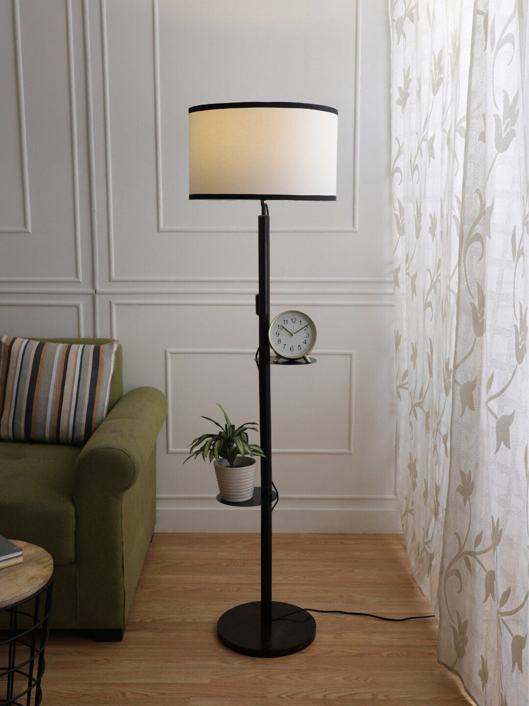SANDED EDGE Brown Floor Lamps and Lamp Shades Price in India