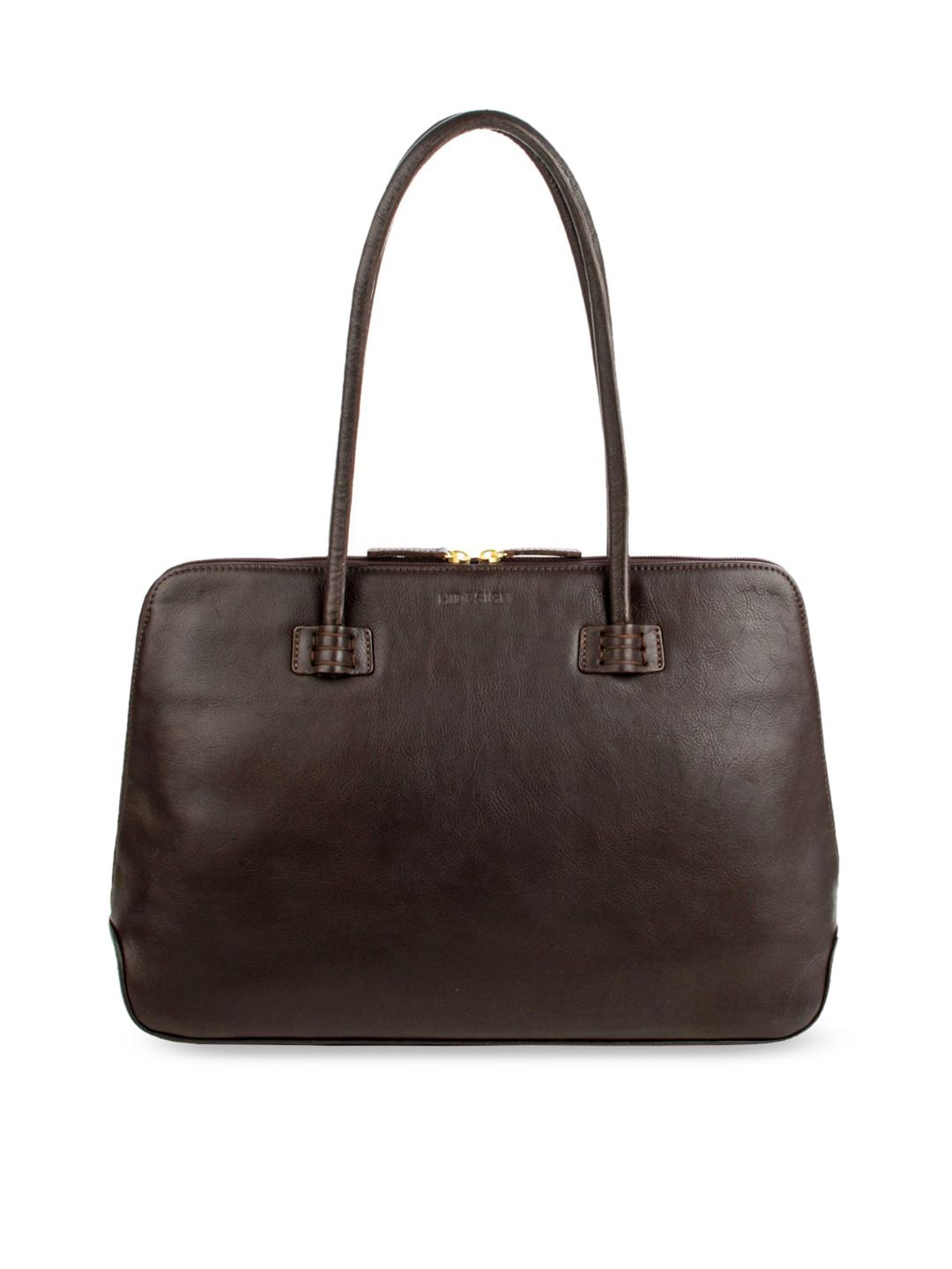 Hidesign Brown Leather Bowling Shoulder Bag Price in India