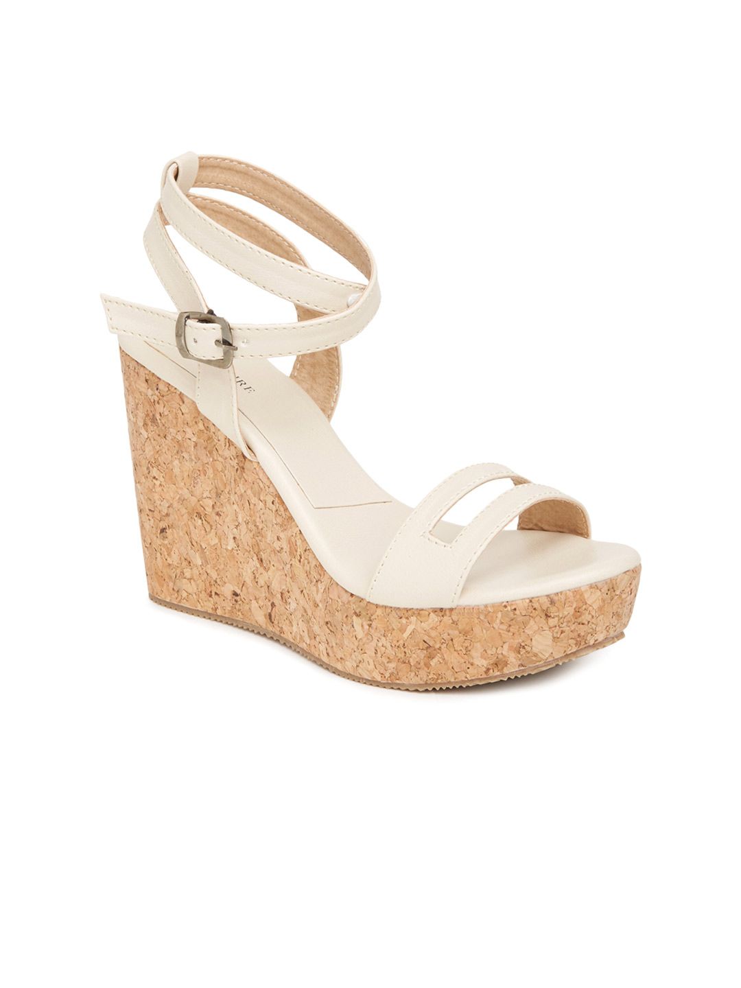 Marc Loire Women Cream-Coloured Solid Wedges Price in India