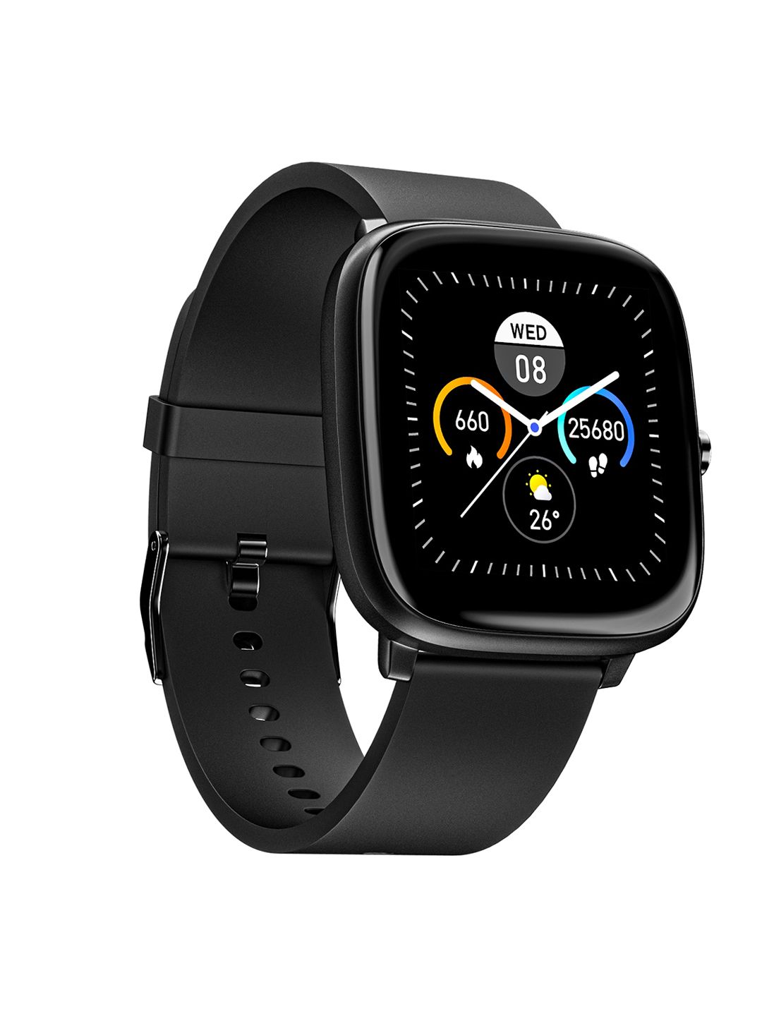 Noise ColorFit Qube Oxy Smartwatch - Black Price in India