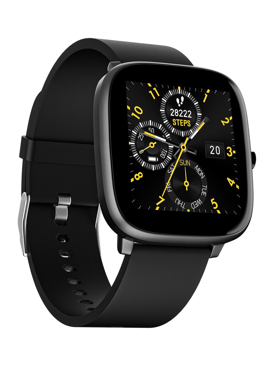 Noise ColorFit Qube Oxy Smartwatch - Charcoal
