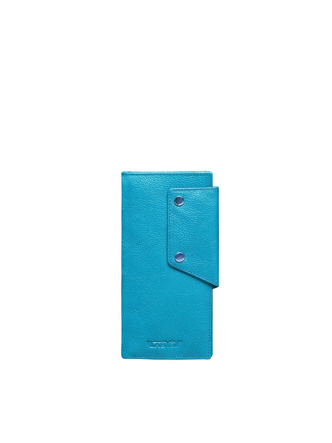 ABYS Unisex Blue Genuine Leather Card Holder Price in India