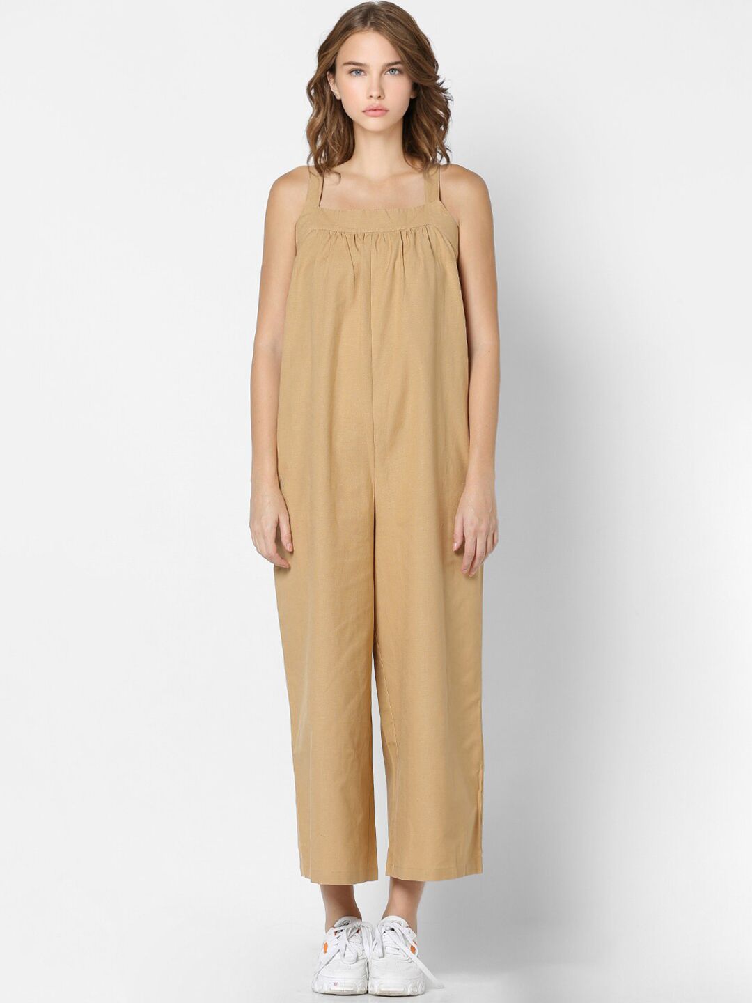 ONLY Beige Basic Jumpsuit Price in India