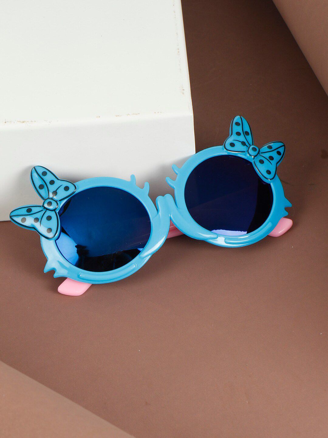 PASSION PETALS Boys Mirrored Lens & Blue Butterfly Sunglasses with UV Protected Lens