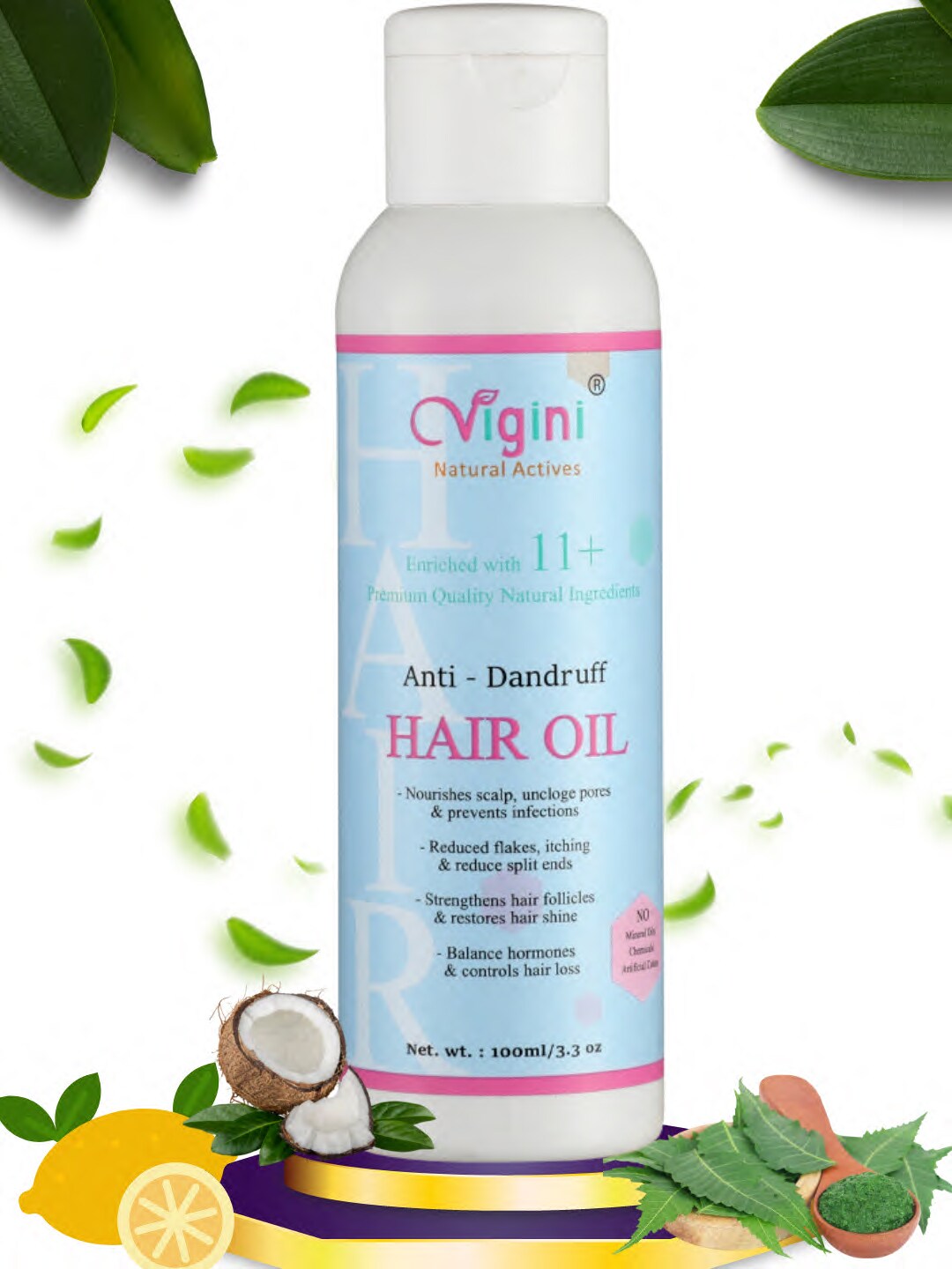 Vigini Anti Dandruff Hair Care Growth Vitalizer with Coconut Cream Oil 100ml Price in India