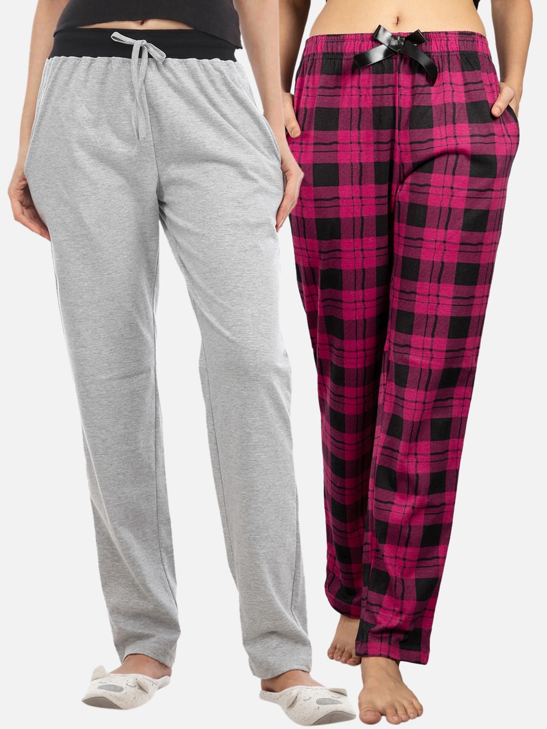 Nite Flite Women Multi Pack of 2 Pyjamas Price in India