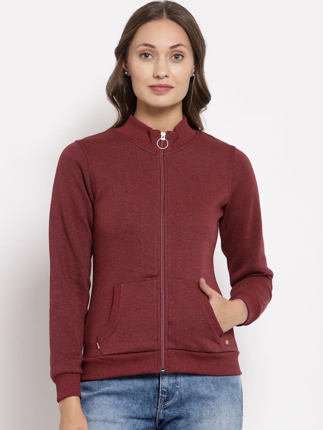 Juelle Women Maroon Sweatshirt Price in India