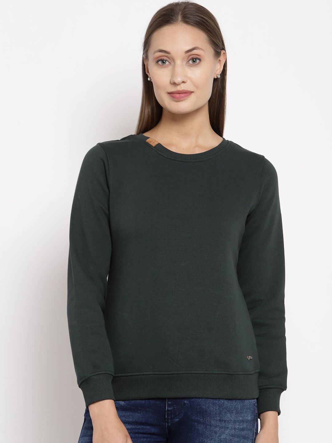 Juelle Women Green Sweatshirt Price in India