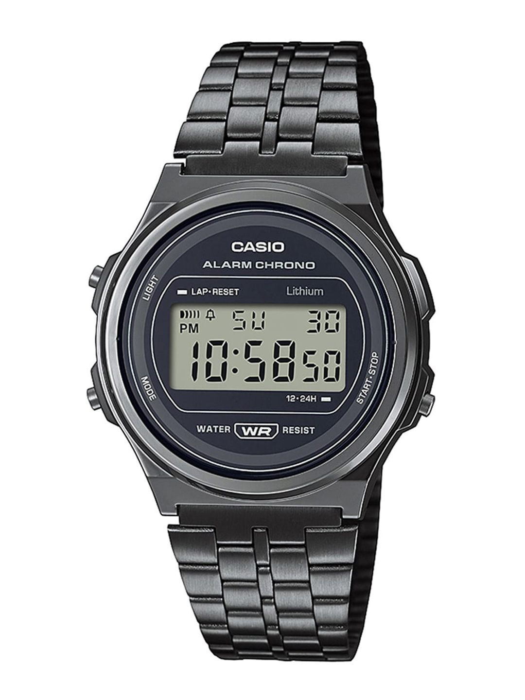 CASIO Unisex Black Dial & Black Stainless Steel Straps Digital Watch D225 Price in India