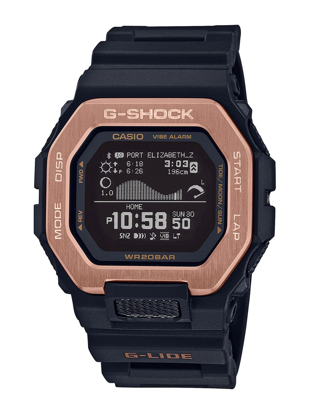 Buy CASIO Men G-Shock GBX-100NS-1DR Digital Dial Black Resin Strap