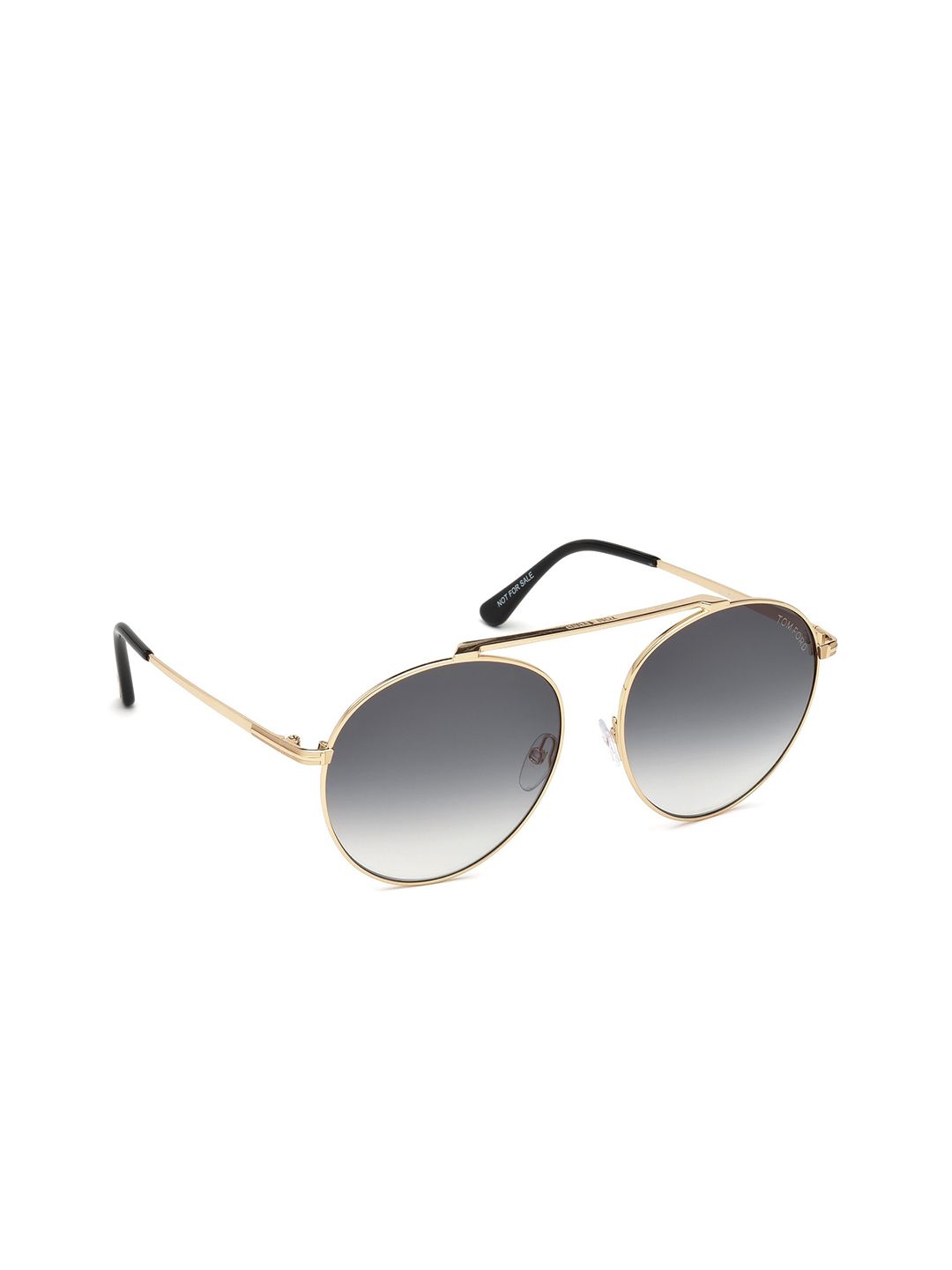 Tom Ford Women Grey Lens Round Sunglasses with UV Protected Lens FT0571 58 28B Price in India