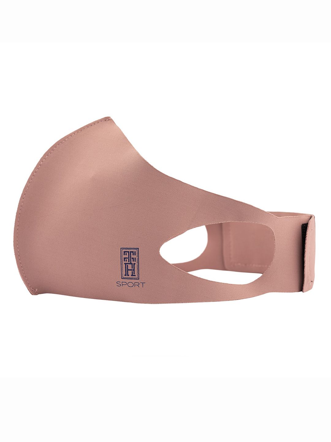 The Tie Hub Unisex Pink Solid 1-Ply Cloth Mask Price in India