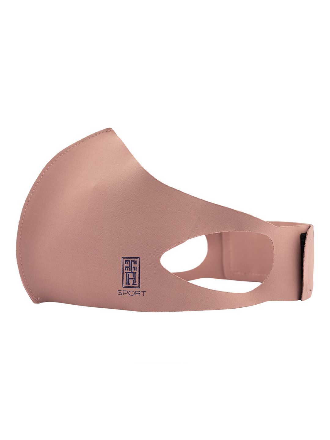 The Tie Hub Unisex Pink Solid 1-Ply Reusable Neo Sports Cloth Mask With Band Price in India