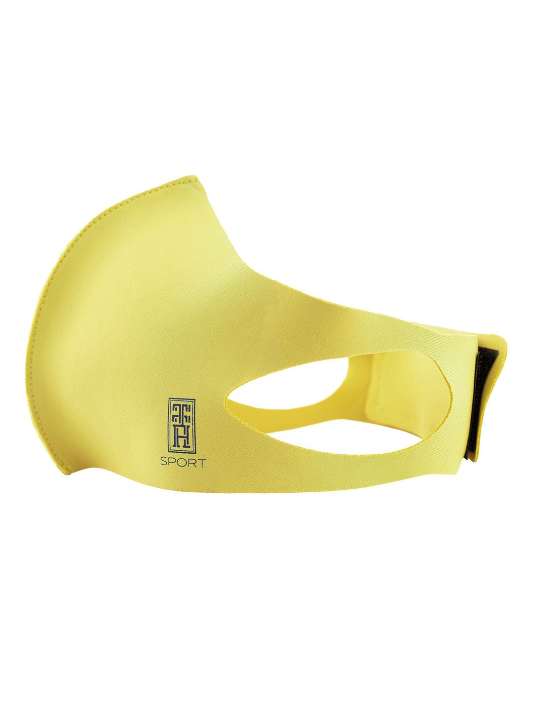 The Tie Hub Unisex Yellow Solid 1-Ply Cloth Mask Price in India