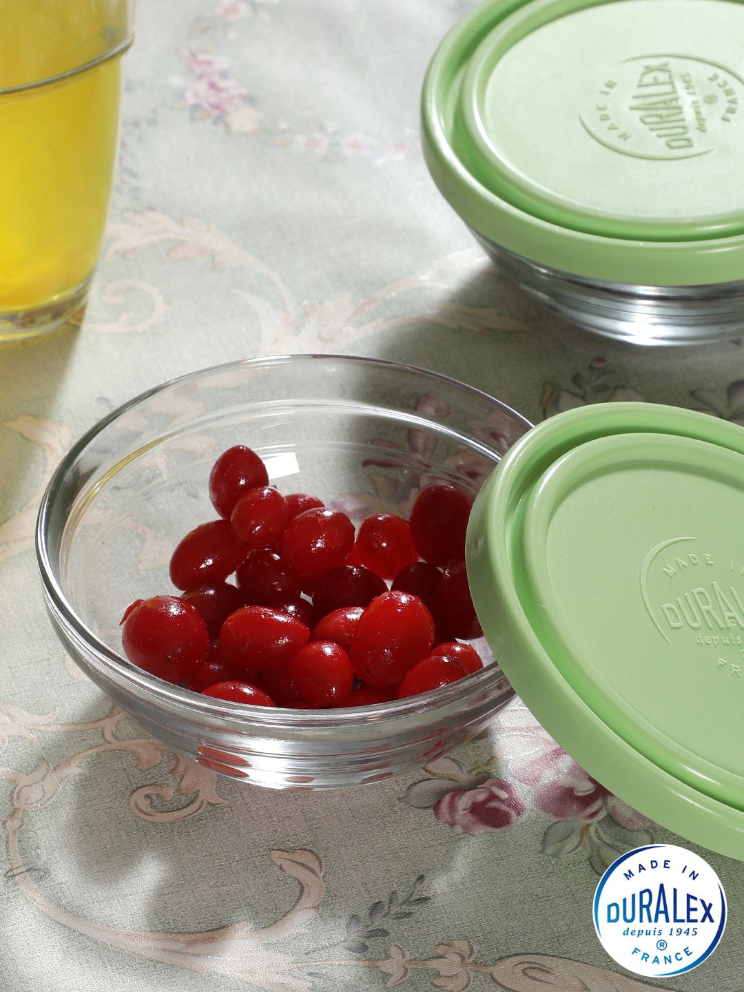 DURALEX Set Of 2 Glass Food Containers With Lid 310 ml Price in India