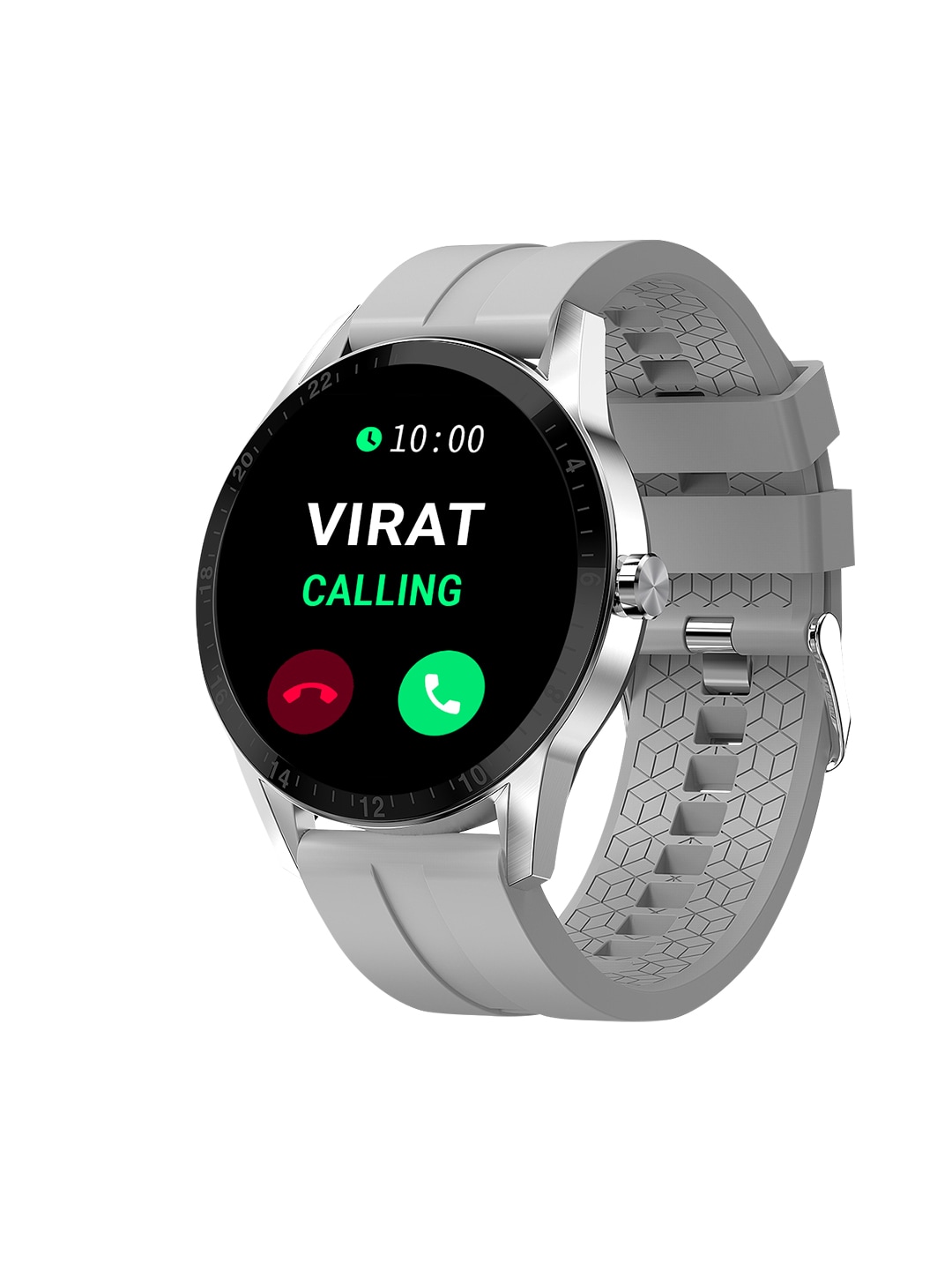Fire-Boltt Talk Unisex Bluetooth Calling Smartwatch 04BSWAAY - Grey Price in India