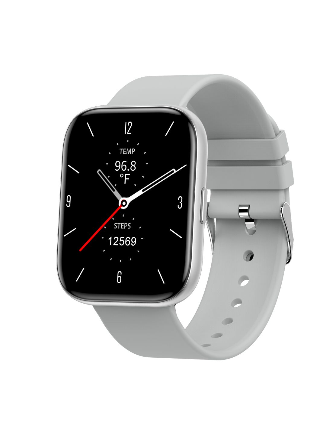 Fire-Boltt Mercury Unisex 1.7 Temperature & Spo2 Smartwatch 06BSWAAY - Grey Price in India