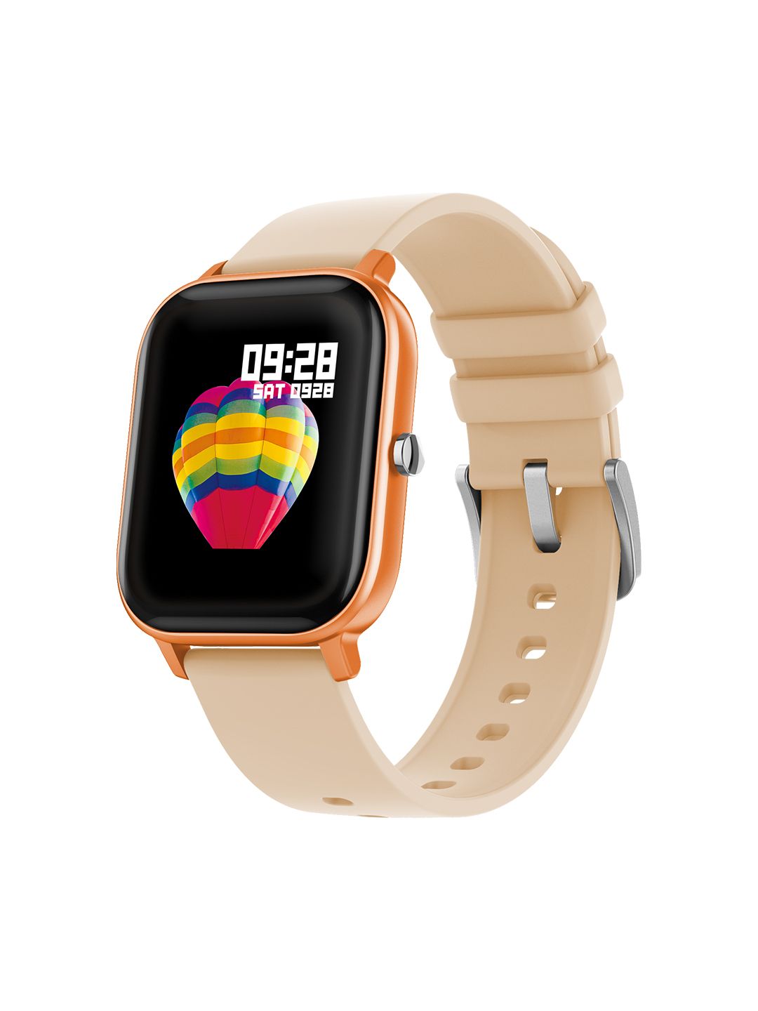 Fire-Boltt SpO2 Unisex Full Touch Smartwatch 01BSWAAY - Gold-Toned Price in India