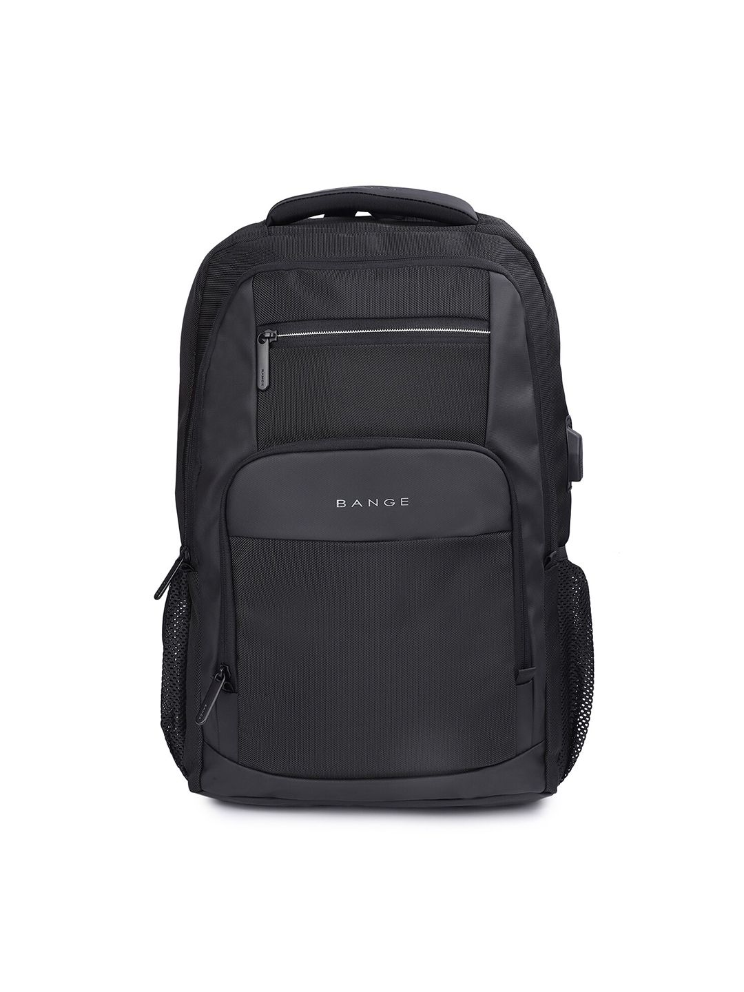 THE CLOWNFISH Unisex Black & Grey Backpack with USB charger Price in India