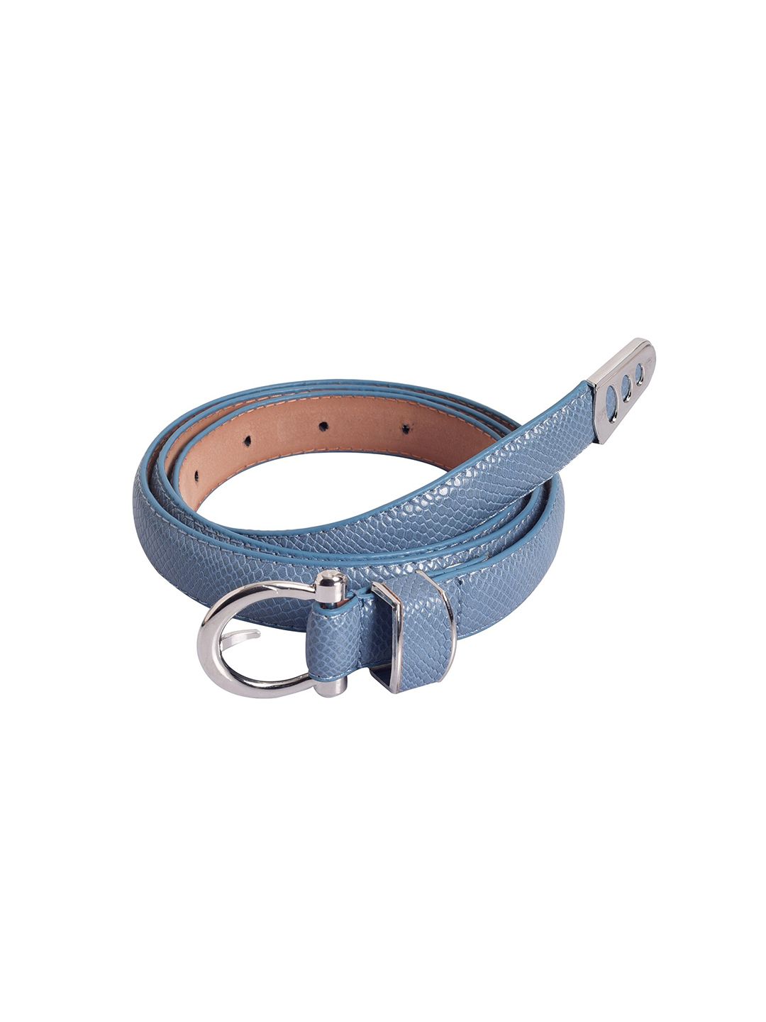 Lino Perros Women Blue Textured Belt Price in India