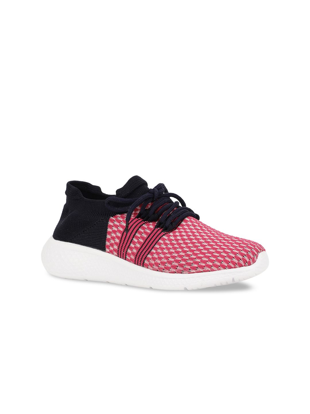 HERE&NOW Women Red Woven Design Sneakers Price in India