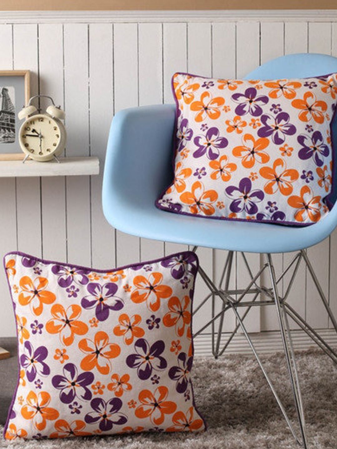 Lushomes Pack of 2 Multi Printed Designer Cushion Covers Price in India