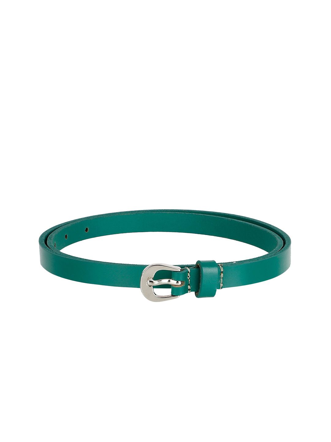 Aditi Wasan Women Green Solid Leather Belt Price in India