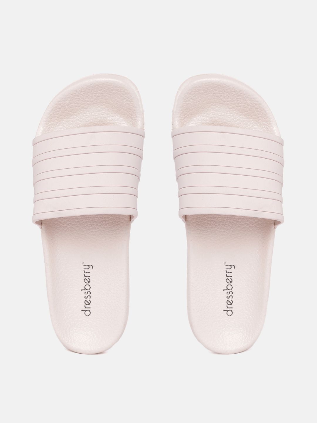 DressBerry Women Pink Sliders Price in India