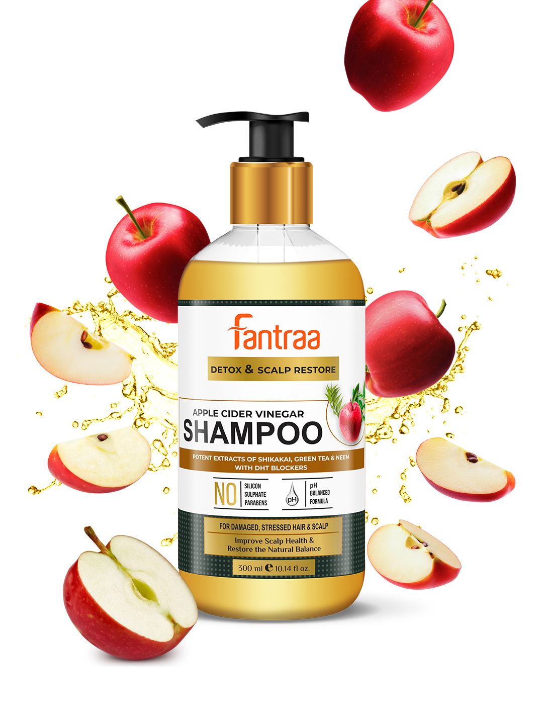Fantraa Apple Cider Vinegar Shampoo - 300 ml Price in India