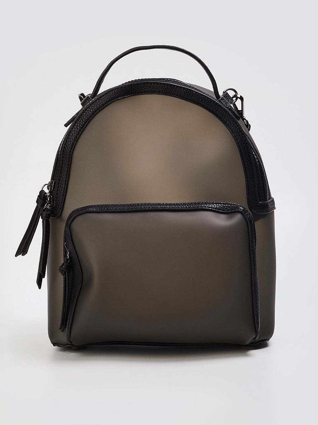 Ginger by Lifestyle Women Black Backpack Price in India