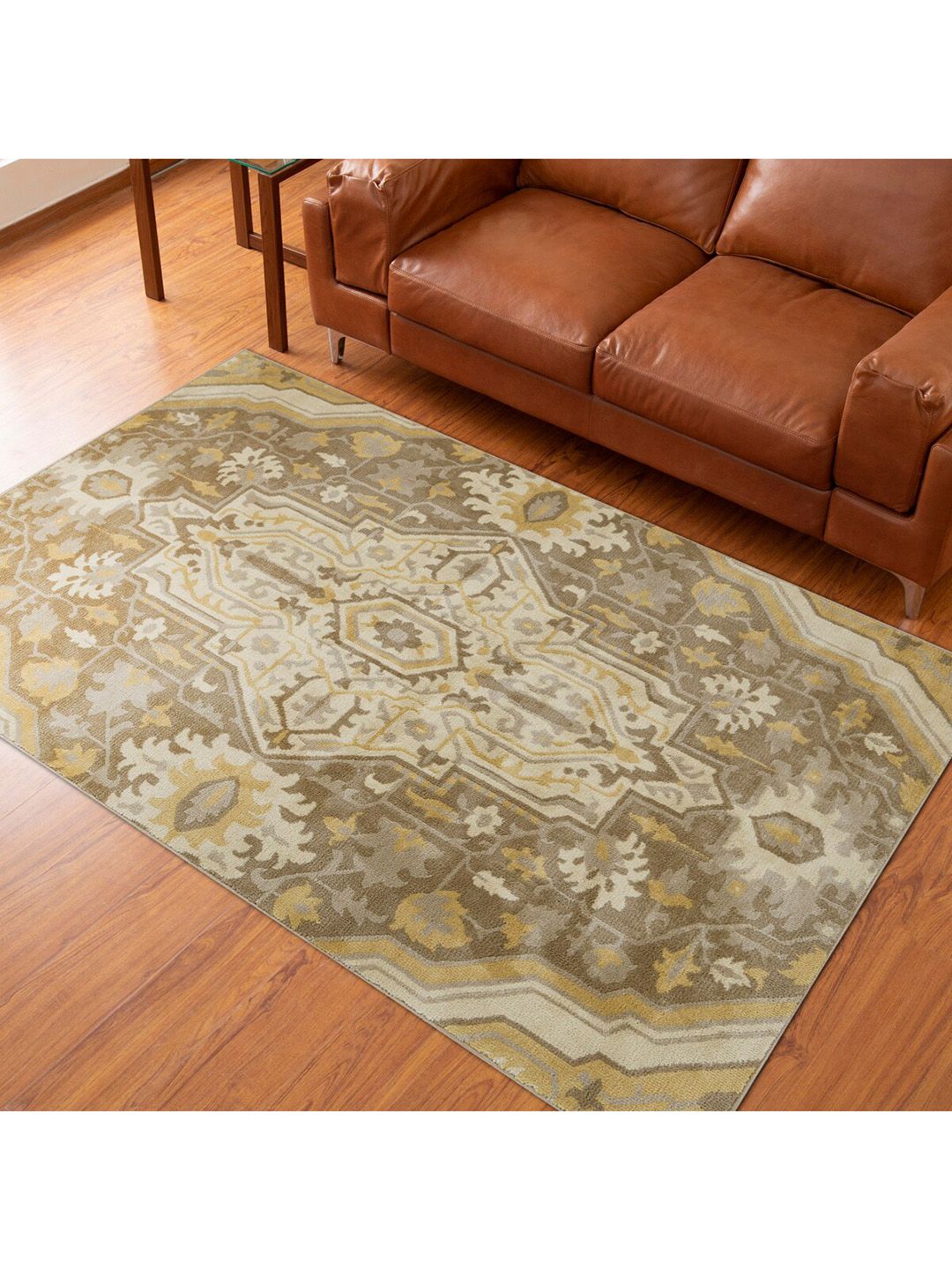 Home Centre Beige Persian Woven Carpet Price in India