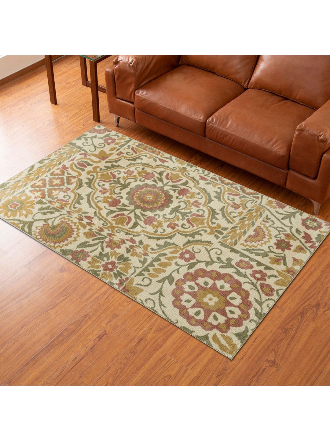 Home Centre Beige Woven Carpet - 120x180cm Price in India