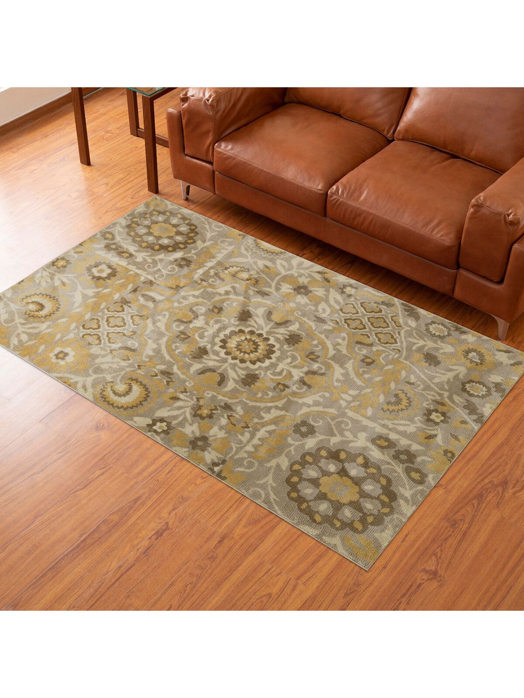 Home Centre Beige Polyester Carpet - 120x180cm Price in India