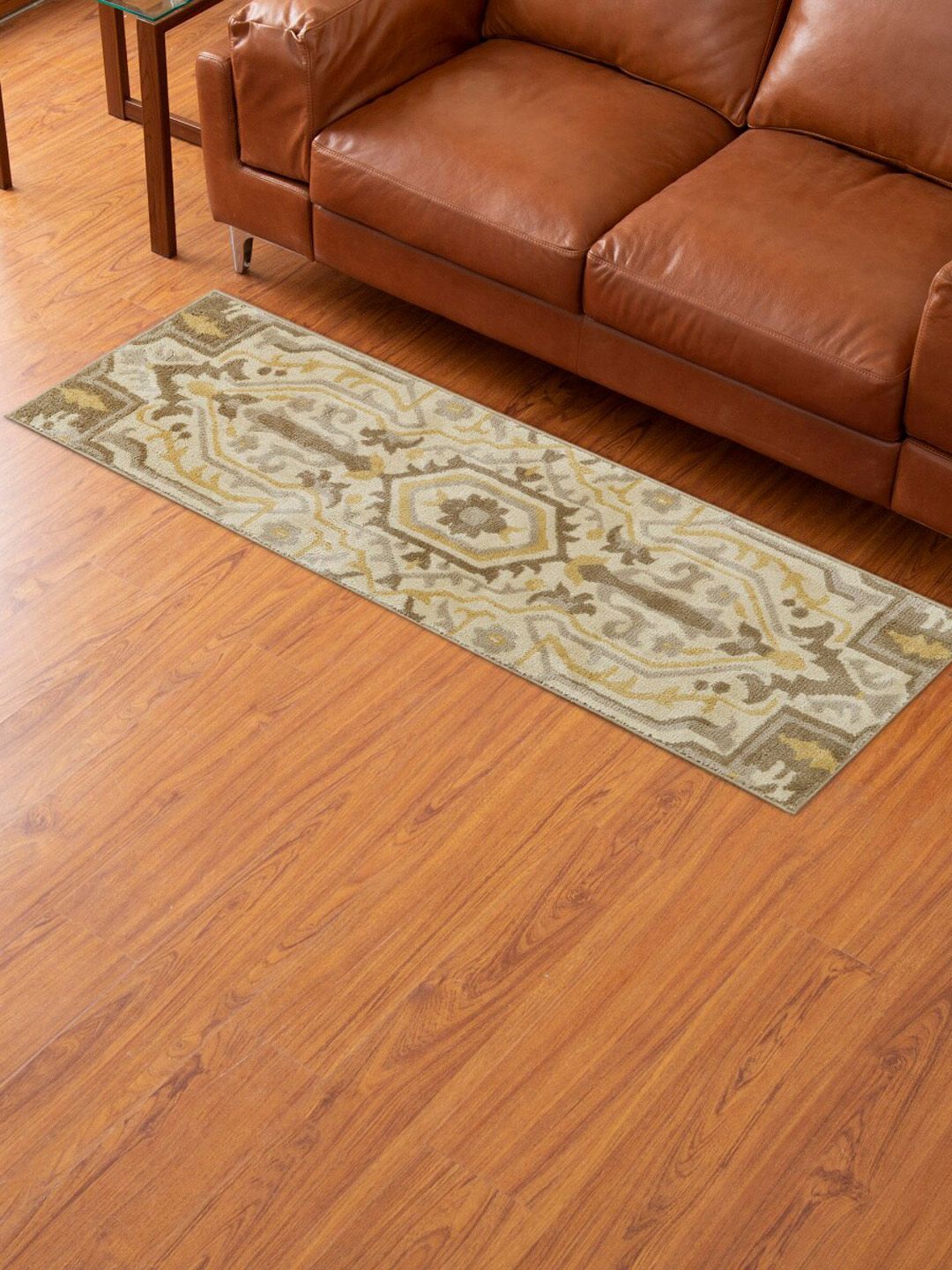 Home Centre Beige & Brown Woven Runner Carpet - 50 x 150cm Price in India