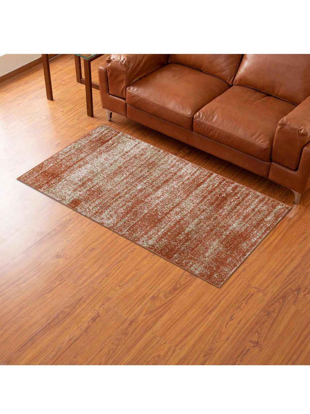 Home Centre Savanna Red Woven Textured Polyester Area Carpet Price in India