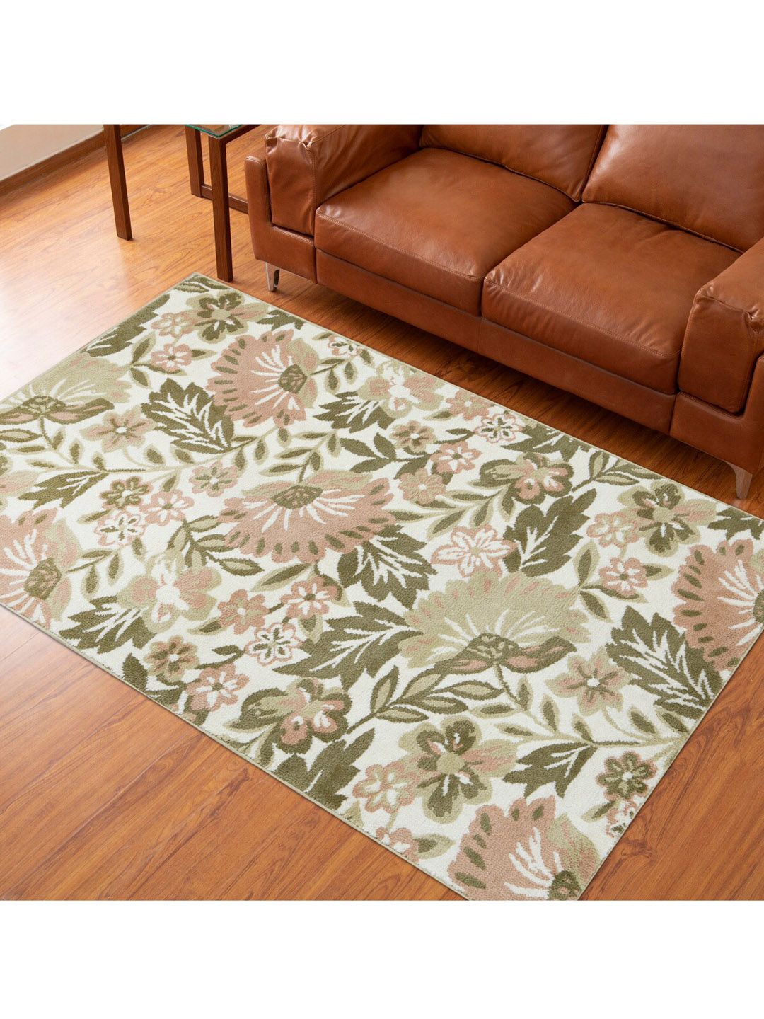 Home Centre Savanna Green Textured Carpet Price in India